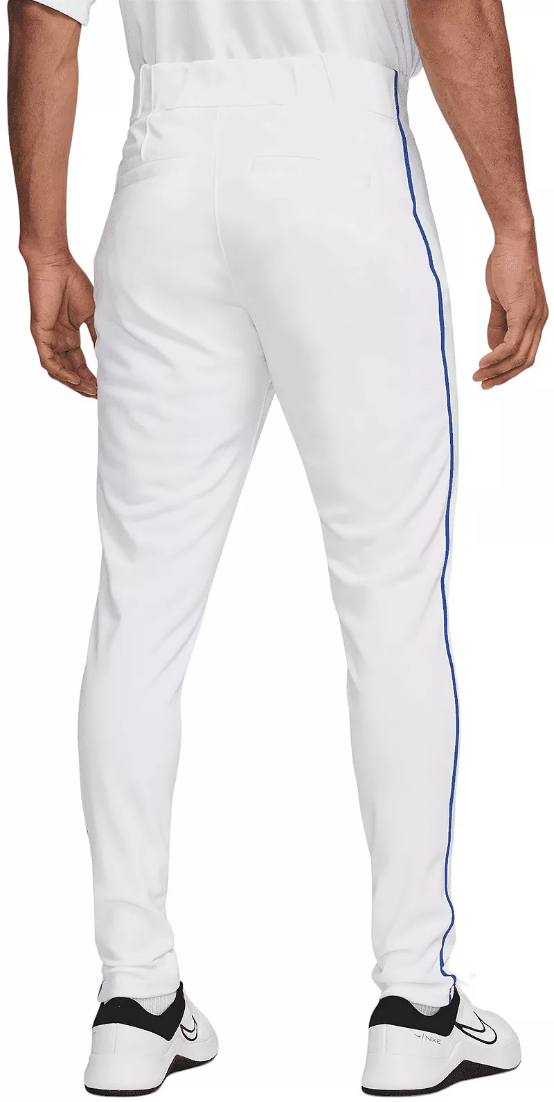 Мужские бейсбольные брюки Nike Vapor Select 2 с окантовкой, цвет White/Game Royal — фото 3