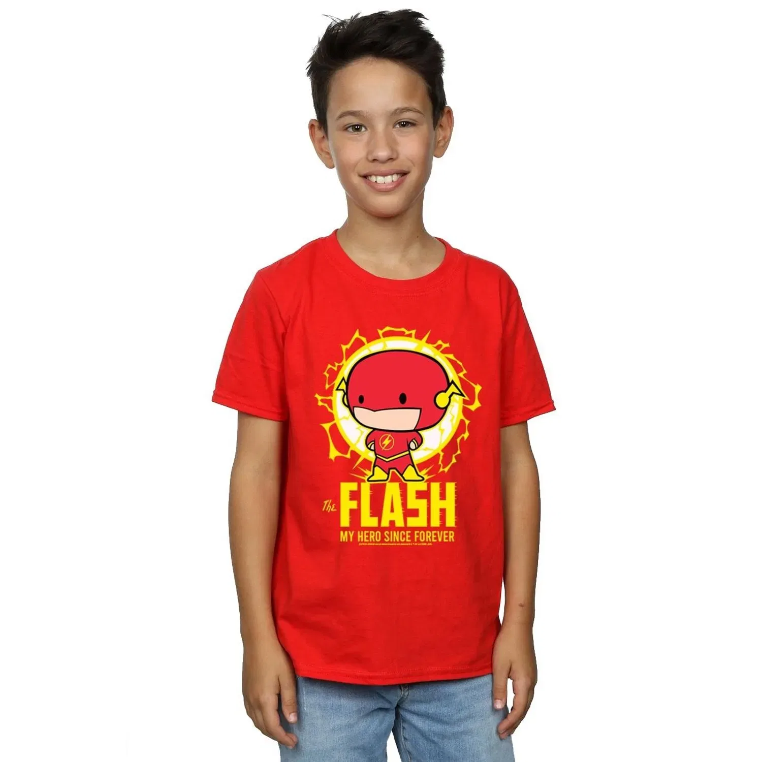 Футболка с принтом Flash Dc Comics, красный
