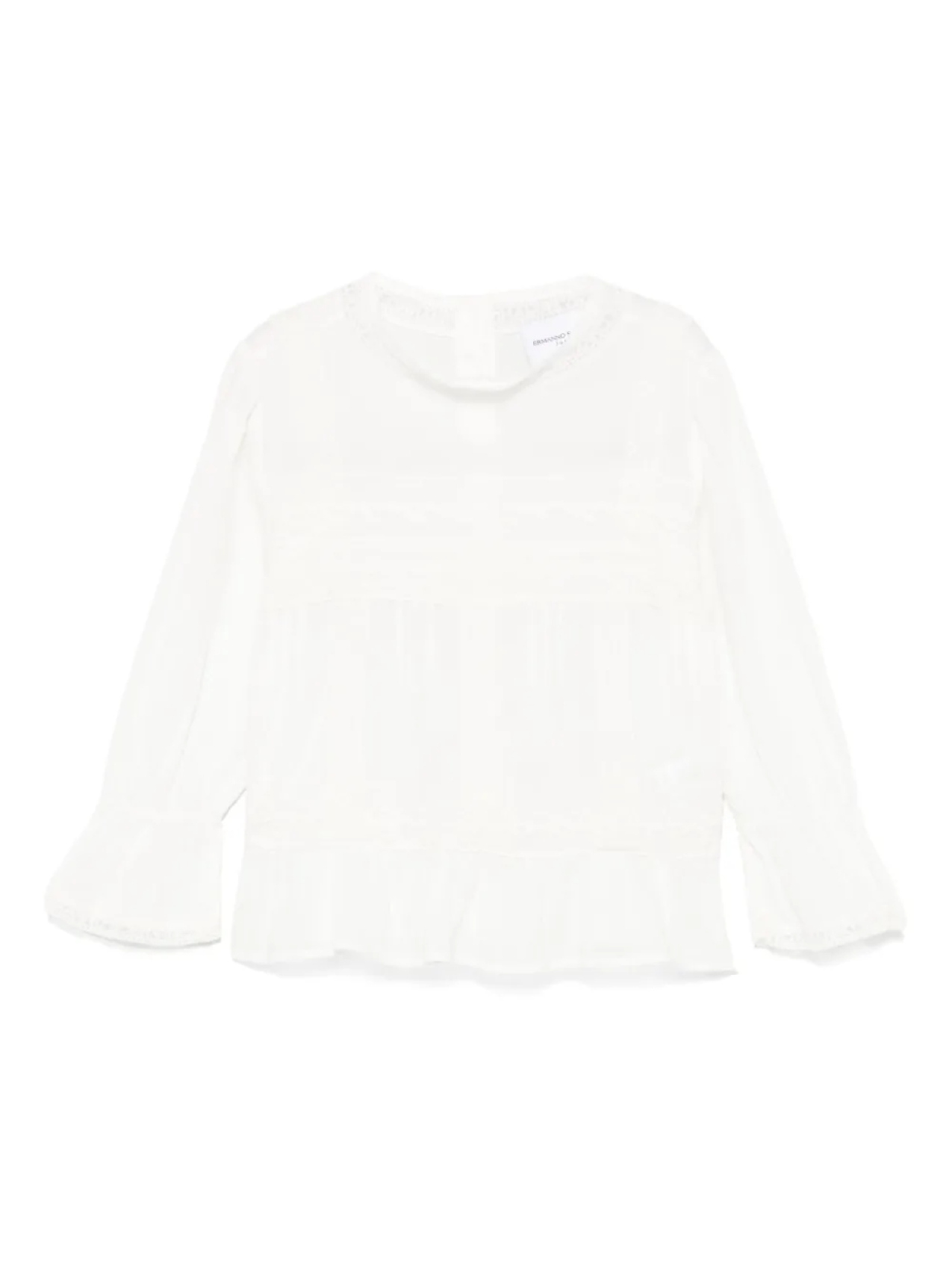 

Блузка с вышивкой Ermanno Scervino Junior, белый