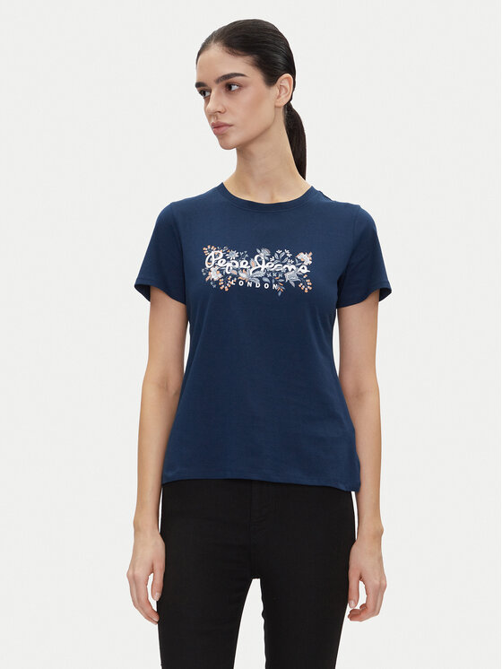 

Футболка обычного кроя Rosalind PL506034 Pepe Jeans, синий