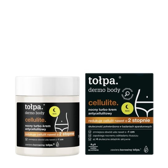 

Ночной турбо антицеллюлитный крем, 250 мл Tołpa, dermo body cellulite