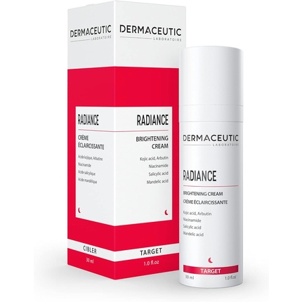 

Осветляющий крем Dermaceutic Radiance с койевой кислотой, арбутином, ниацинамидом, салициловой и миндальной кислотами 30 мл