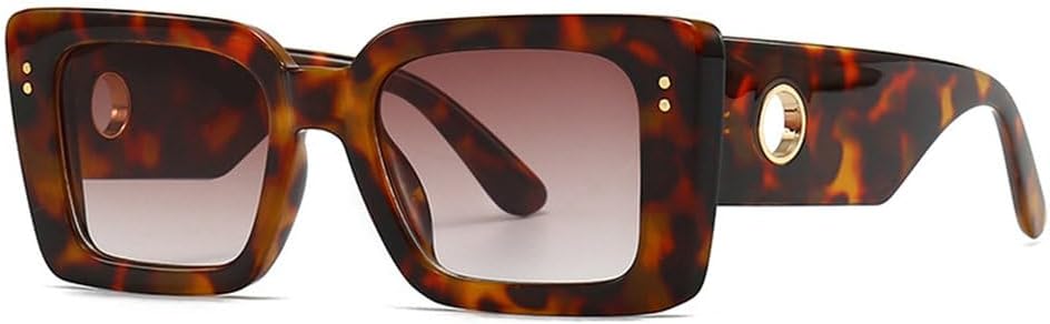 

Винтажные солнцезащитные очки в маленькой оправе для женщин и мужчин, модные, роскошные, трендовые солнцезащитные очки для женщин с защитой от УФ-излучения UV400 TYUVIVO, Leopard