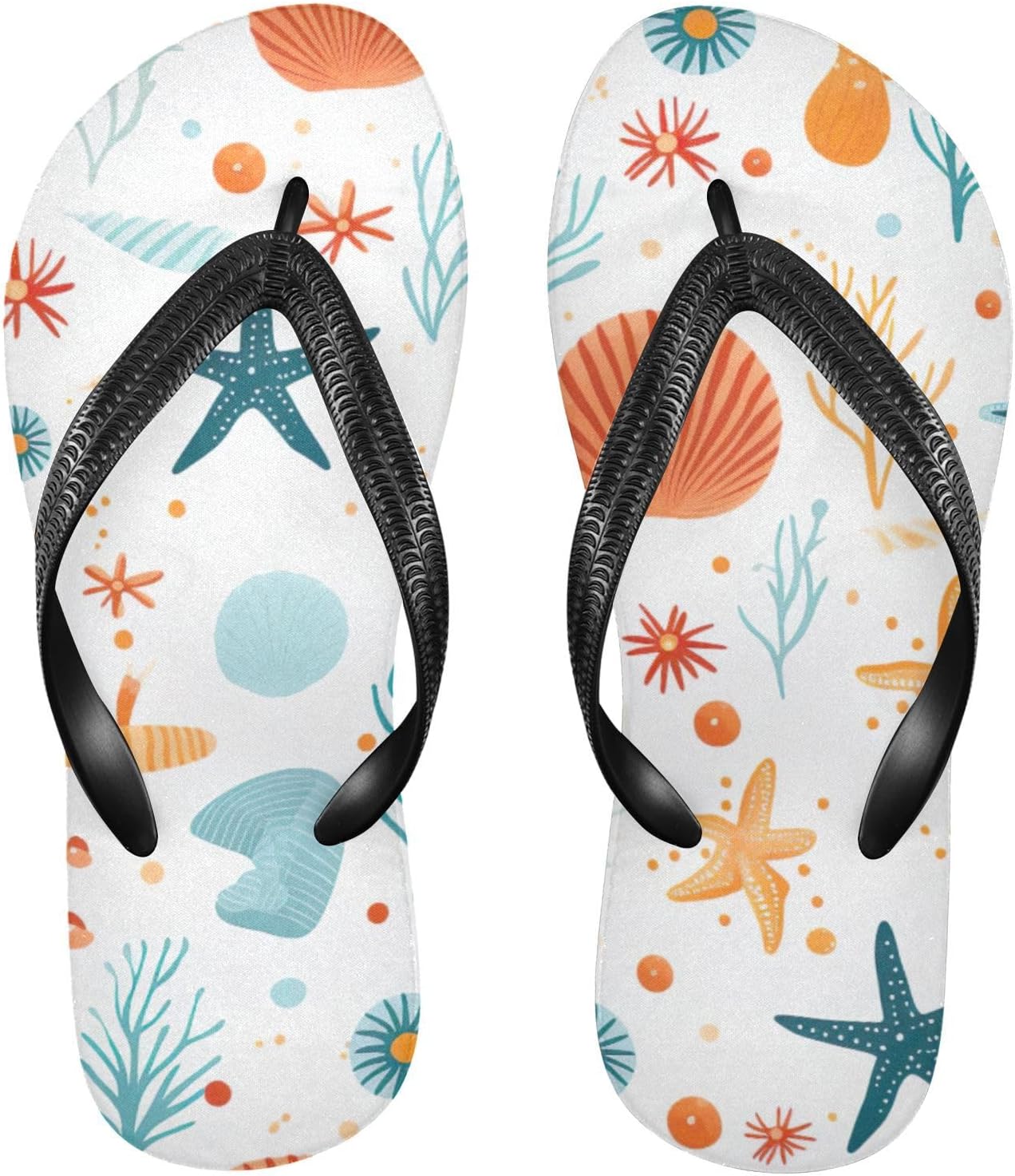 

Пляжные летние сандалии Seashell Starfish для женщин и мужчин, шлепанцы для душа Kfbe