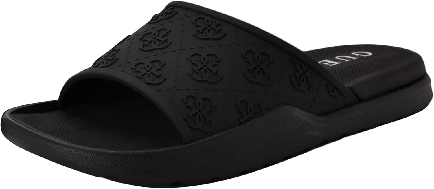 Мужские сандалии-шлепанцы GUESS Magaria, Black Logo Multi 001