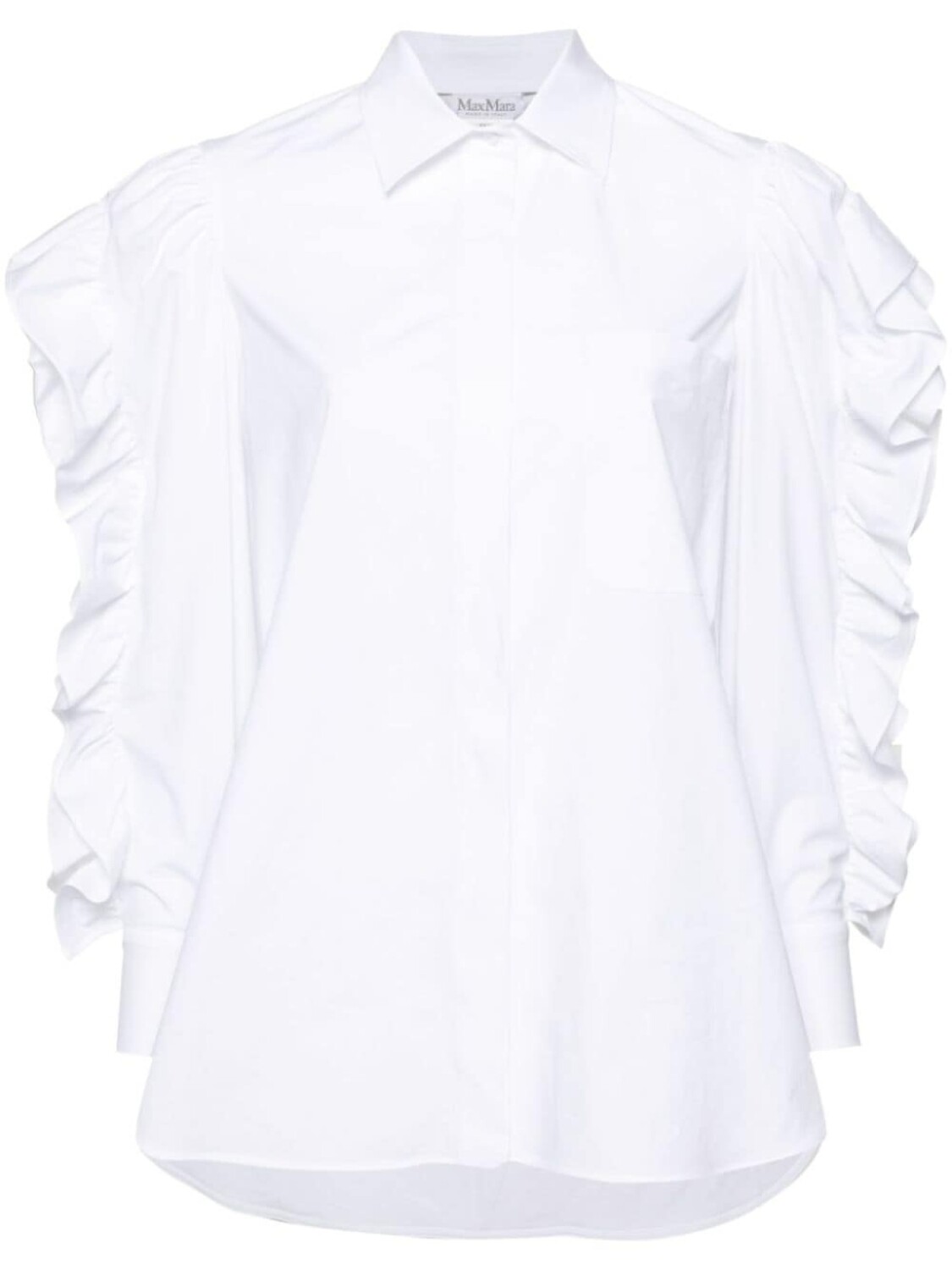 

Max Mara рубашка Pleiadi с оборками, белый