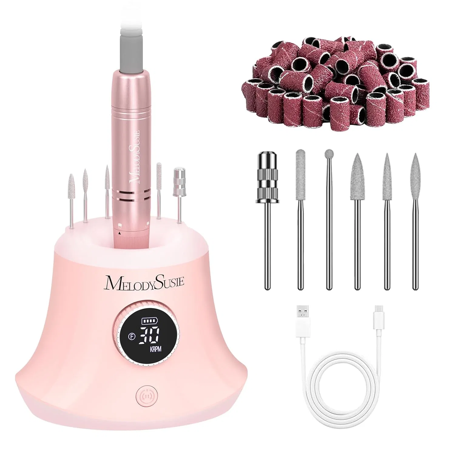 Электрический фрезер для ногтей «SC320G» от MelodySusie Melodysusie, Pink