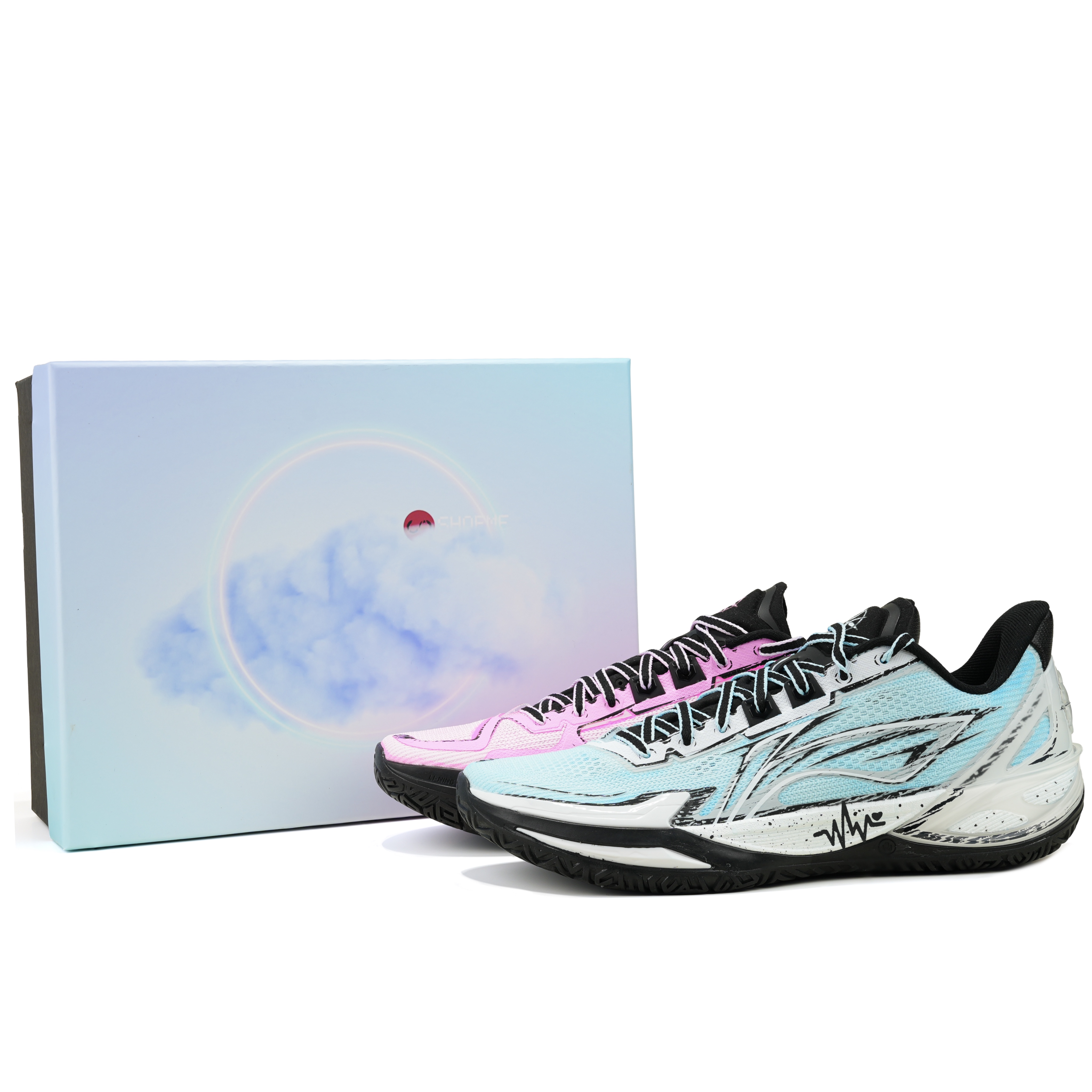 

Кроссовки баскетбольные Li-Ning Blade 6 V2 Low top Unisex Blue Pink