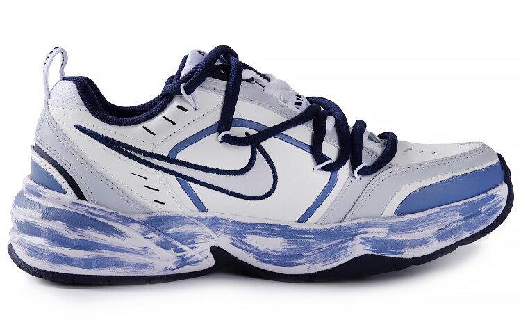 

Кроссовки Nike Air Monarch 4 Chunky Sneakers Unisex Low-Top White Blue, белый