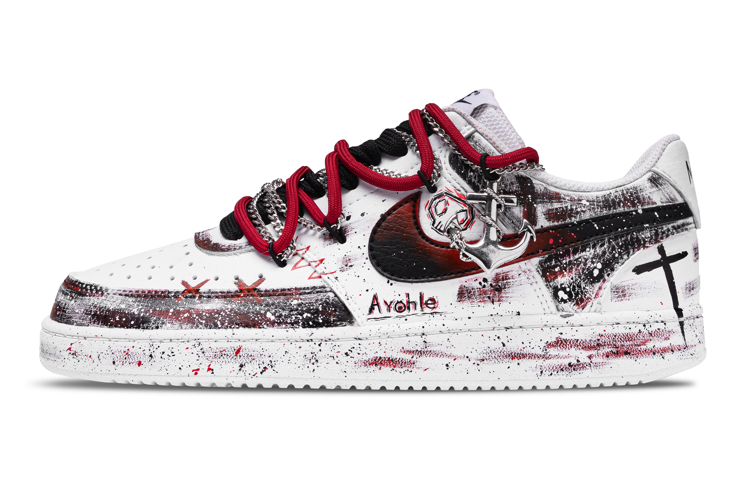 

Nike Кроссовки Court Vision 1 Gothic Phantom с амортизацией, износостойкие, легкие, низкие, мужские, для скейтбординга, красные, черные