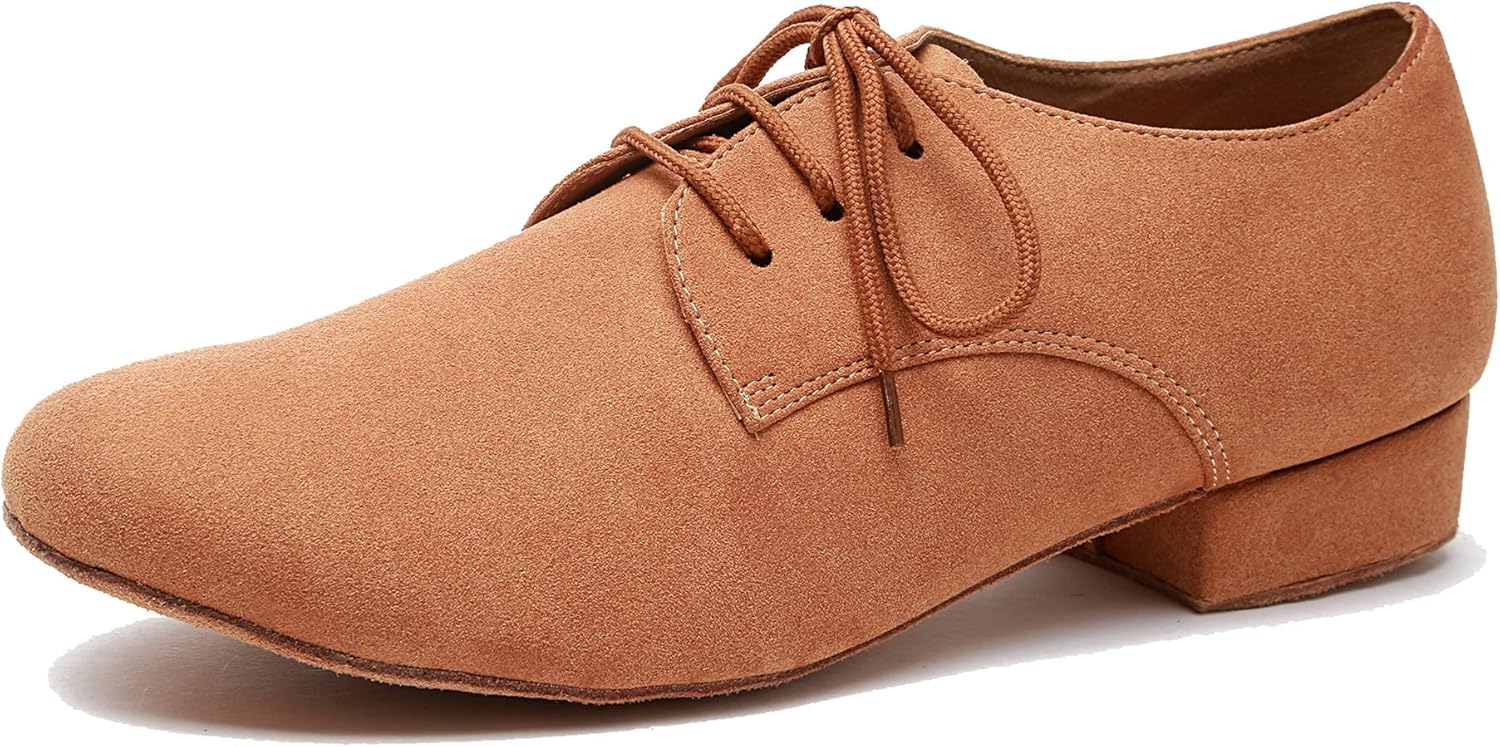 

Танцевальные туфли MSMAX Jazz для девочек, костюмные сапоги из ПУ для мальчиков Minishion, коричневый