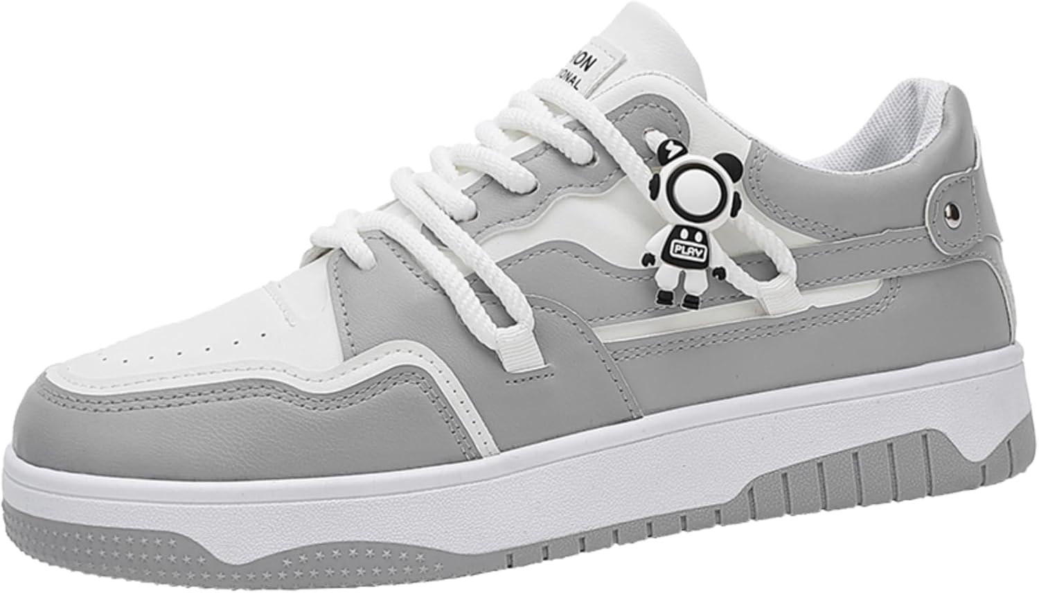 

Мужские кроссовки белого и черного цвета с контрастными блоками, стильные низкие шнурованные обувь с спортивным оттенком Aokisx