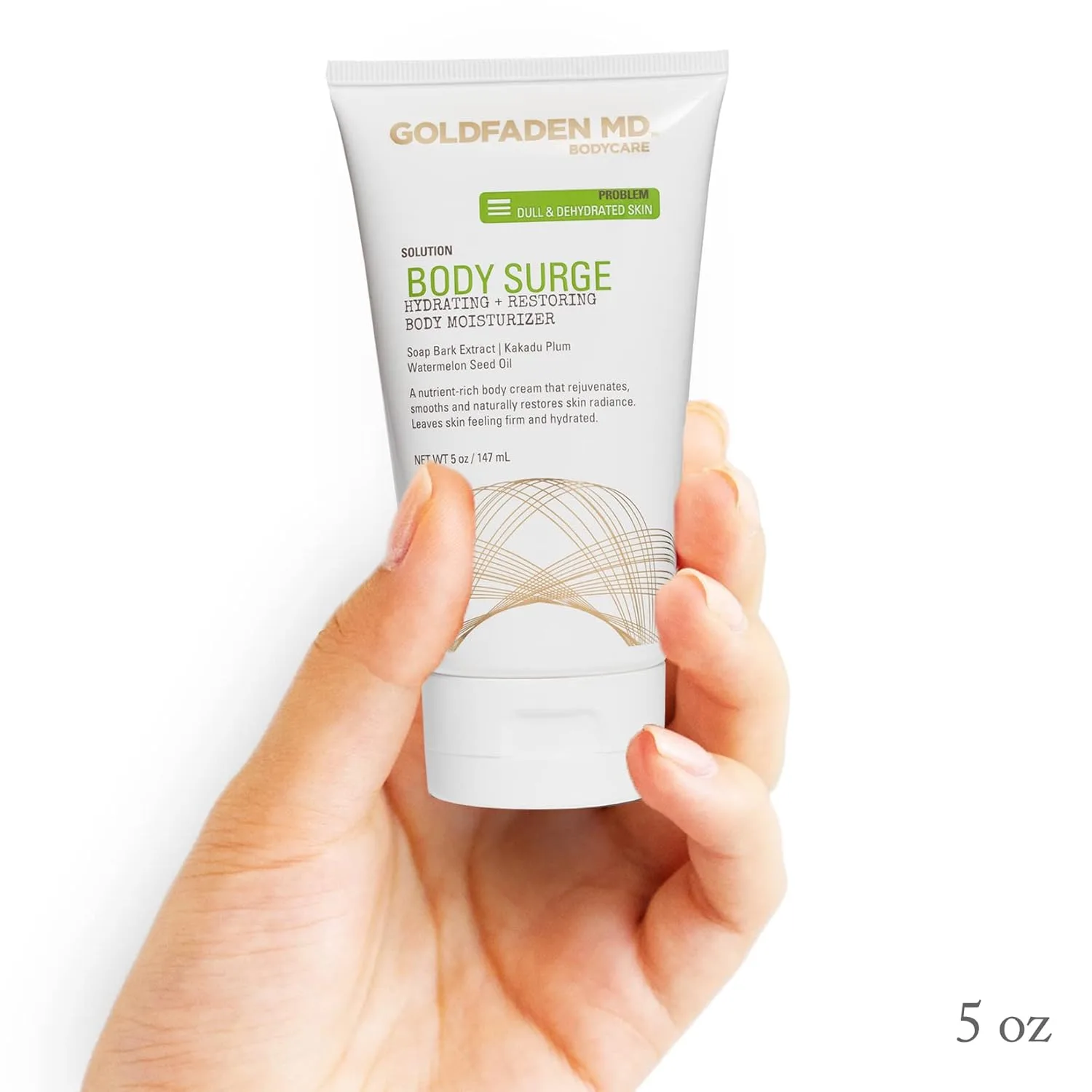 Увлажняющий лосьон для тела GOLDFADEN MD Body Surge - питает и укрепляет кожу, придавая ей сияние и молодость. На растительной основе, не тестируется на животных. 141.75 г (1 шт.) — фото 4