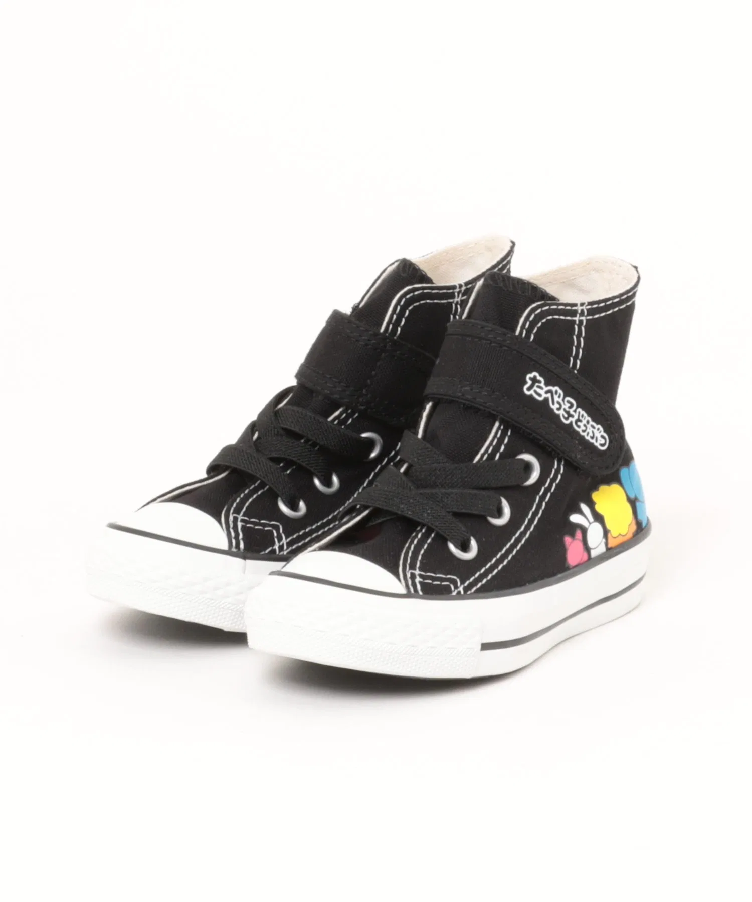 Детские кроссовки Converse All Star V-1 HI «Табеокко Доубуцу» чёрные