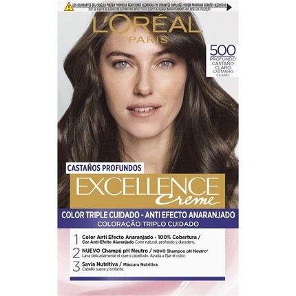 

Краска для волос Excellence Brunette 500 True Light Brown 200мл, L'Oreal