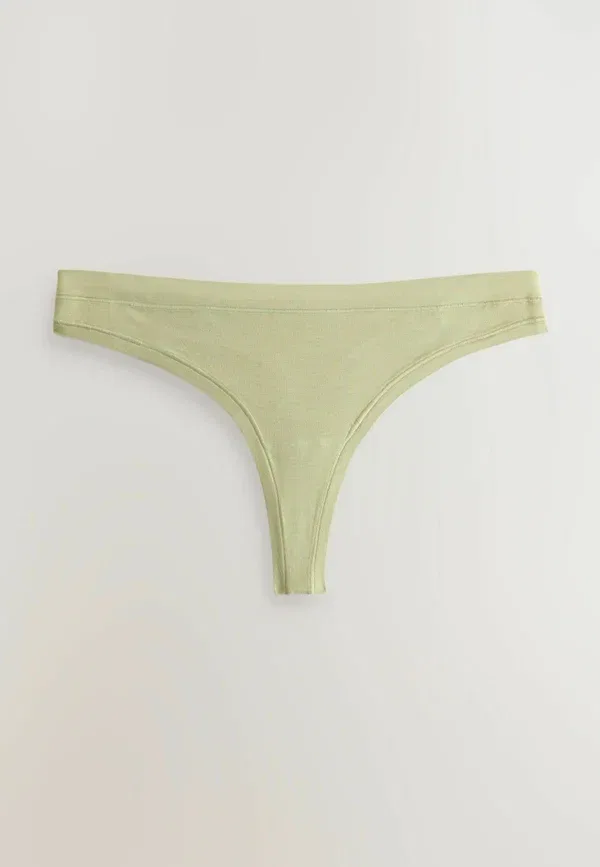 Трусы-стринги 3 шт Next, green pink cream, зеленый розовый кремовый — фото 2