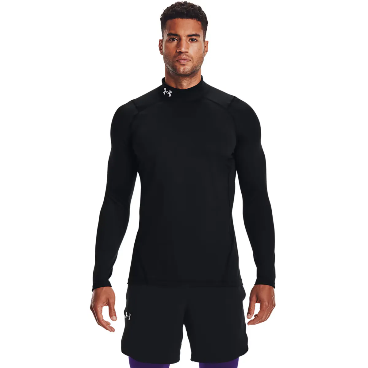 

UA CG Armour Мужская футболка приталенная Mock-Blk Under Armour, чёрный