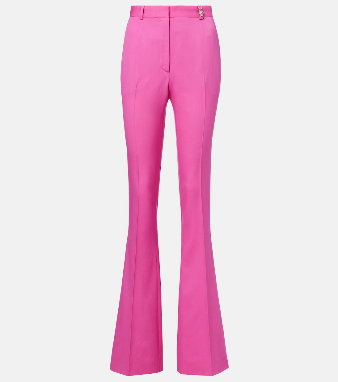 

Украшенные высокие расклешённые брюки из шерсти Versace, Dragon Fruit
