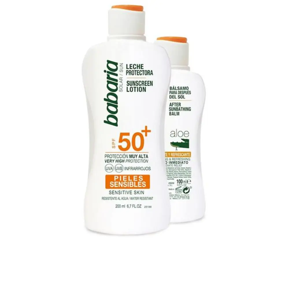

Солнцезащитный крем Solar Piel Sensible Spf50 Leche Lote Babaria, 2 шт