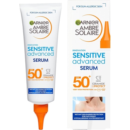 

Garnier Ambre Solaire SPF 50+ Солнцезащитная сыворотка для лица и тела 125 мл