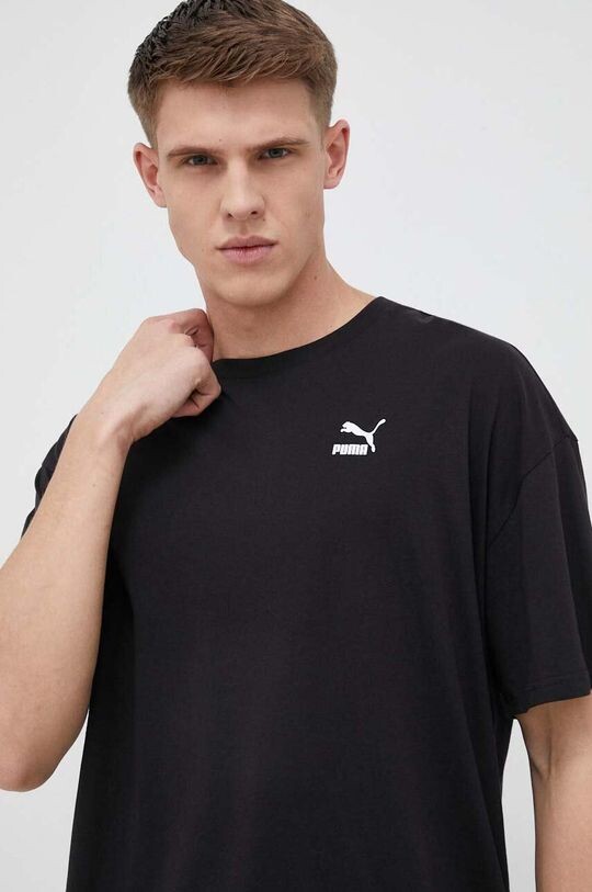 

Хлопковая футболка Puma, черный
