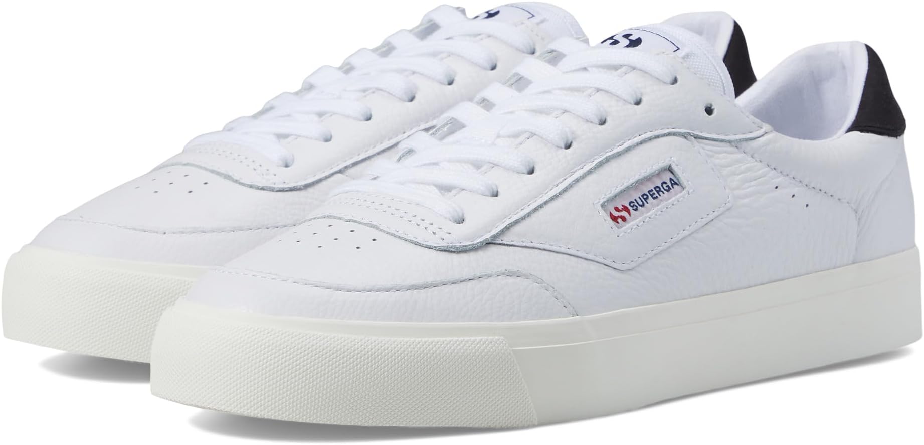 Кроссовки Superga 3843 Court, цвет White/Bristol Black/Full Avorio