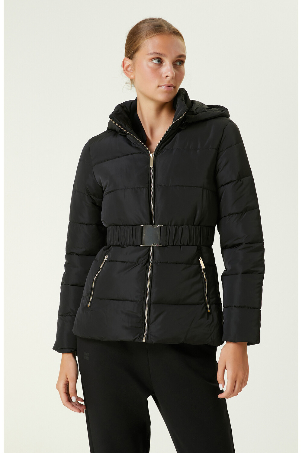 

Черное стеганое пальто Network, черный