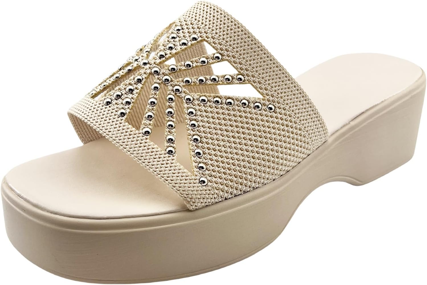 

Женские сандалии с горкой, подошвенный фасциит, обувь с поддержкой свода стопы, толстые тапочки с открытыми носками, бохо-пляжные сандалии, летние сандалии для ходьбы, удобная повседневная обувь, йога-коврик Generic, бежевый