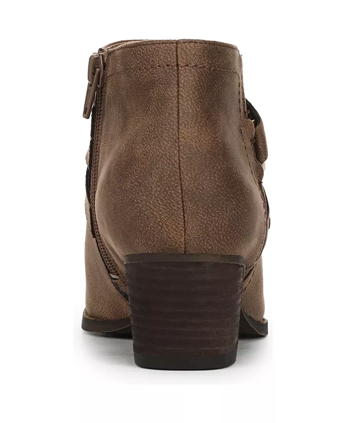 Женские короткие ботинки Bryce Zip на круглом носке с квадратным каблуком LifeStride, коричневый — фото 3
