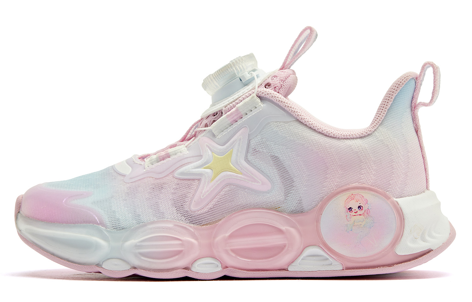 

QIAODAN Детские противоскользящие антиударные низкие кроссовки для дошкольников pink blue