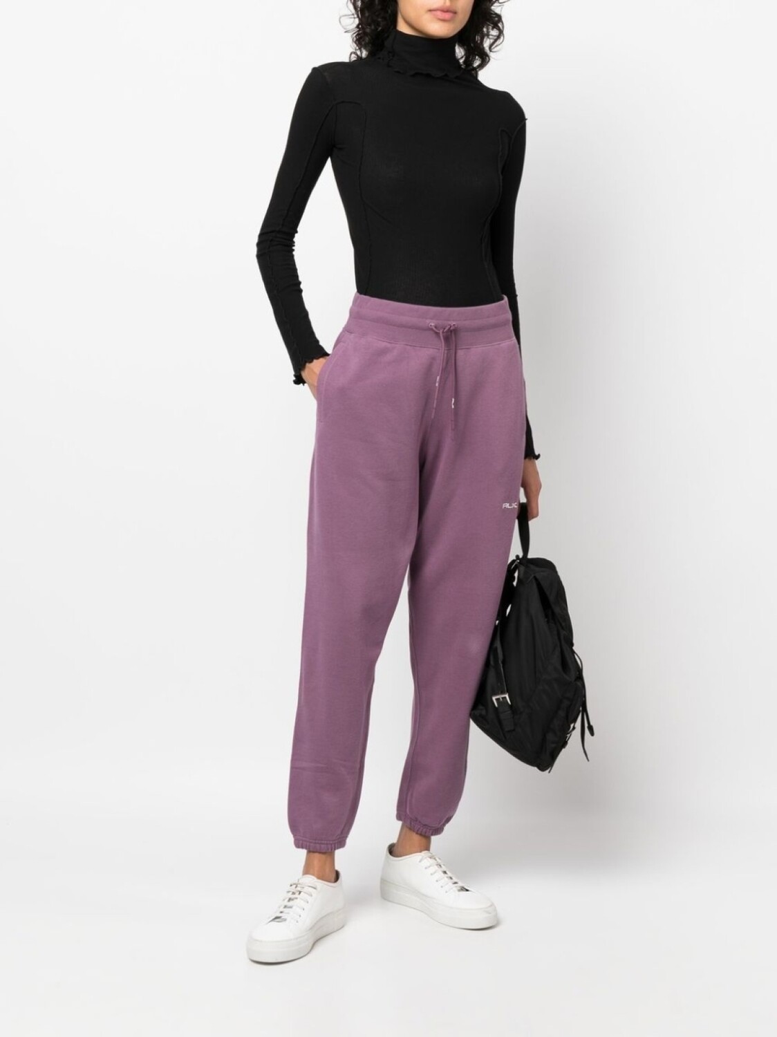 RLX Ralph Lauren спортивные брюки с вышитым логотипом, фиолетовый — фото 2
