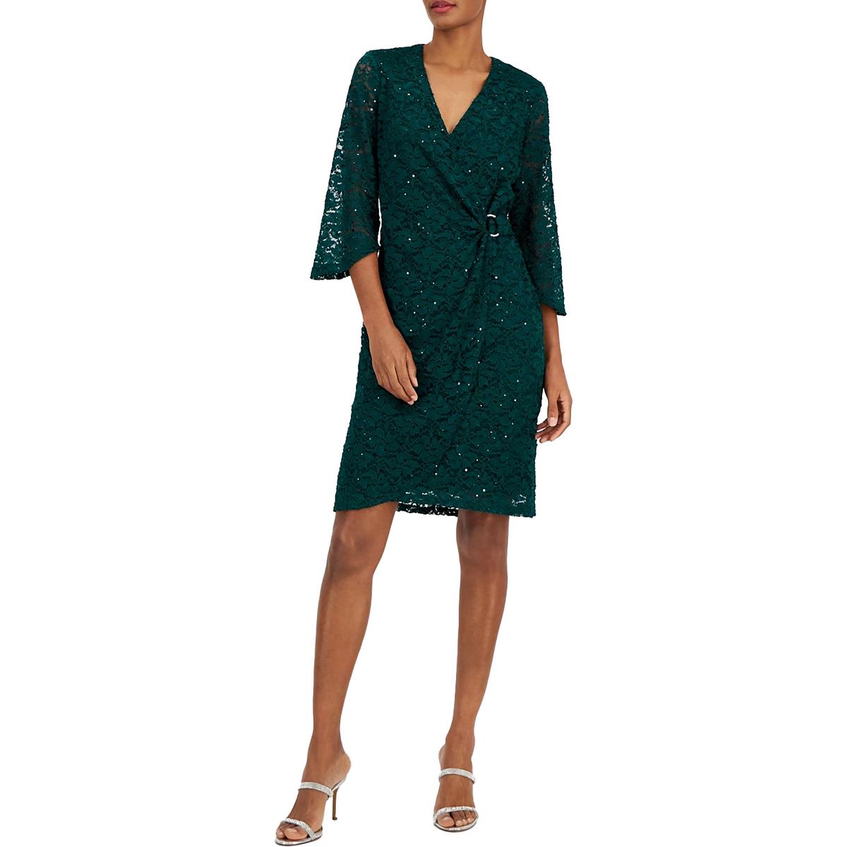 

Женское платье-халат из искусственного нейлона Connected Apparel, цвет hunter green