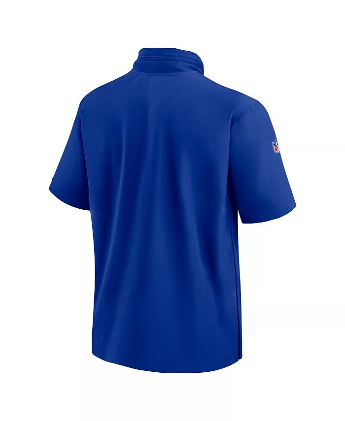 Мужская худи-кофта с молнией до середины и короткими рукавами Royal Buffalo Bills 2024 Sideline Coach Nike — фото 3