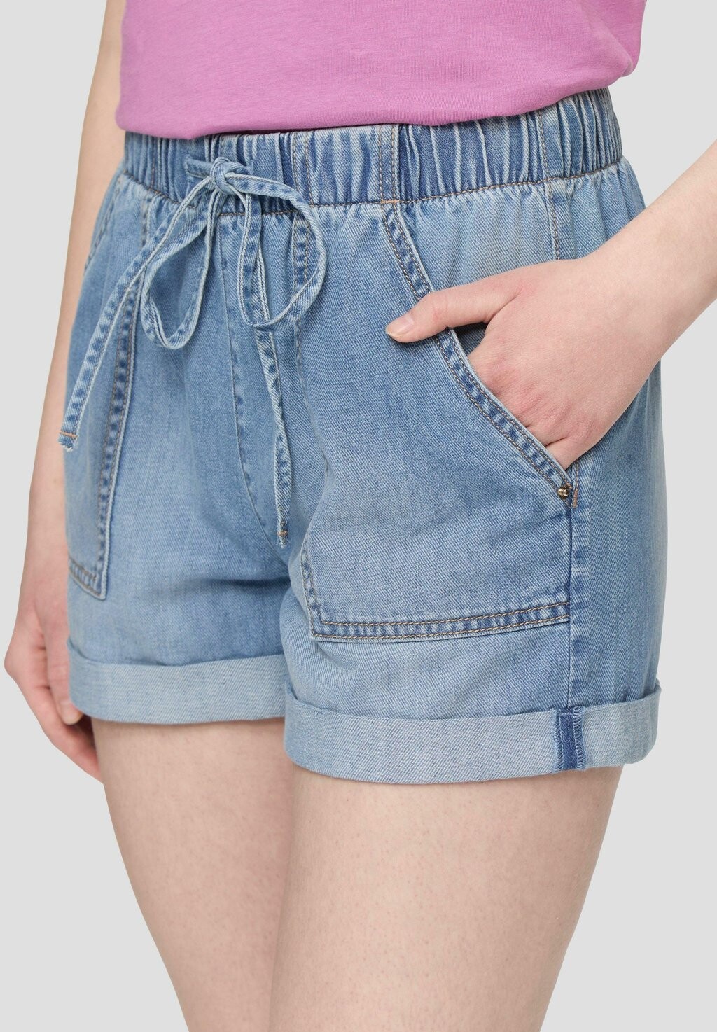 

Джинсовые шорты QS, цвет Stone Blue Denim
