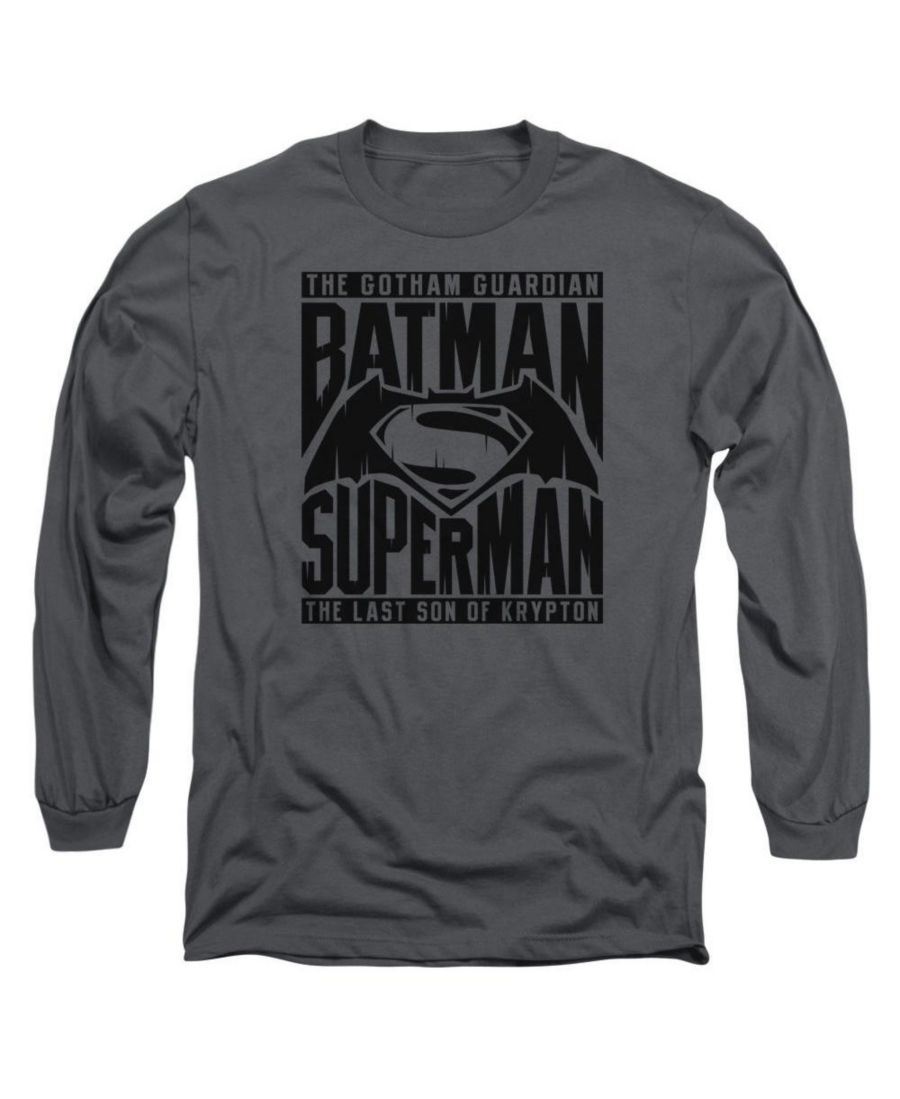 

Мужская футболка с длинным рукавом Title Fight для взрослых Batman V Superman, Charcoal, Черный, Мужская футболка с длинным рукавом Title Fight для взрослых Batman V Superman, Charcoal