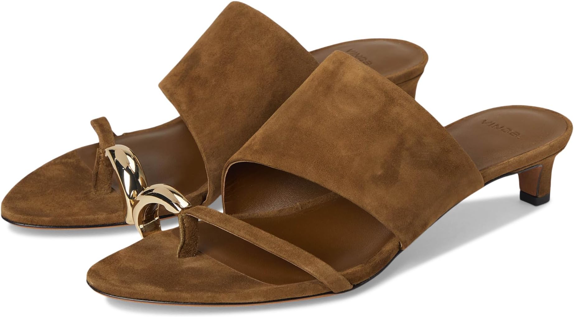 Туфли Vince Suzie Slide Sandals, цвет Elmwood