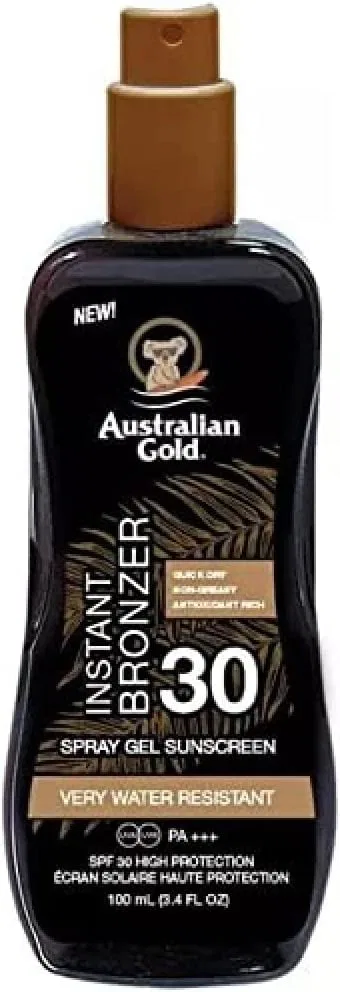 Солнцезащитный спрей-гель с мгновенным бронзатором SPF30 237 мл Australian Gold