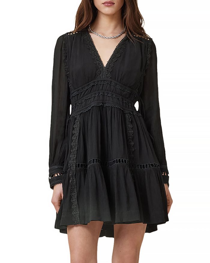 

Мини-платье Xanthe ALLSAINTS, черный