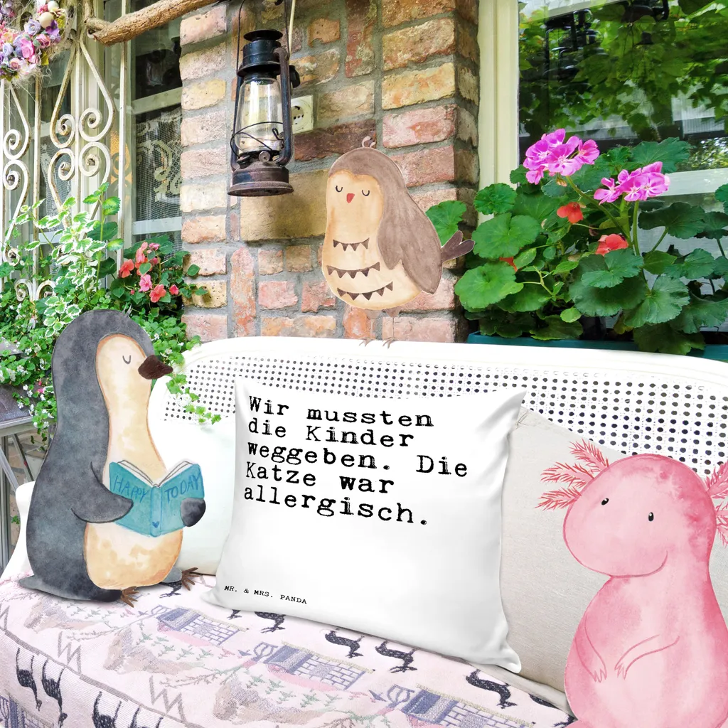 

Декоративная подушка Mr. & Mrs. Panda, белый