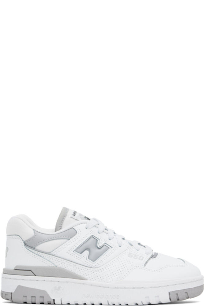 Белые и серые кроссовки 550 New Balance