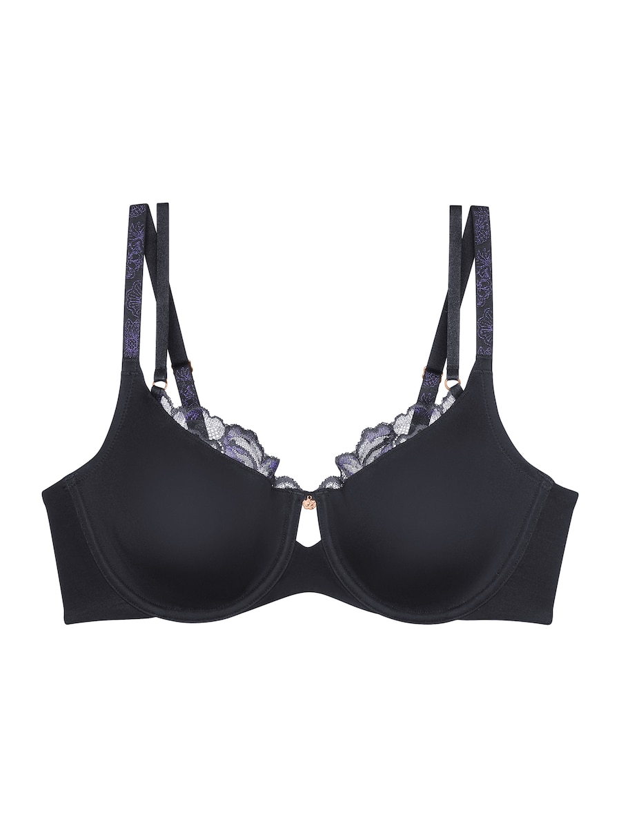 

Бюстгальтер-футболка TRIUMPH Wild Gardenia Florale, черный