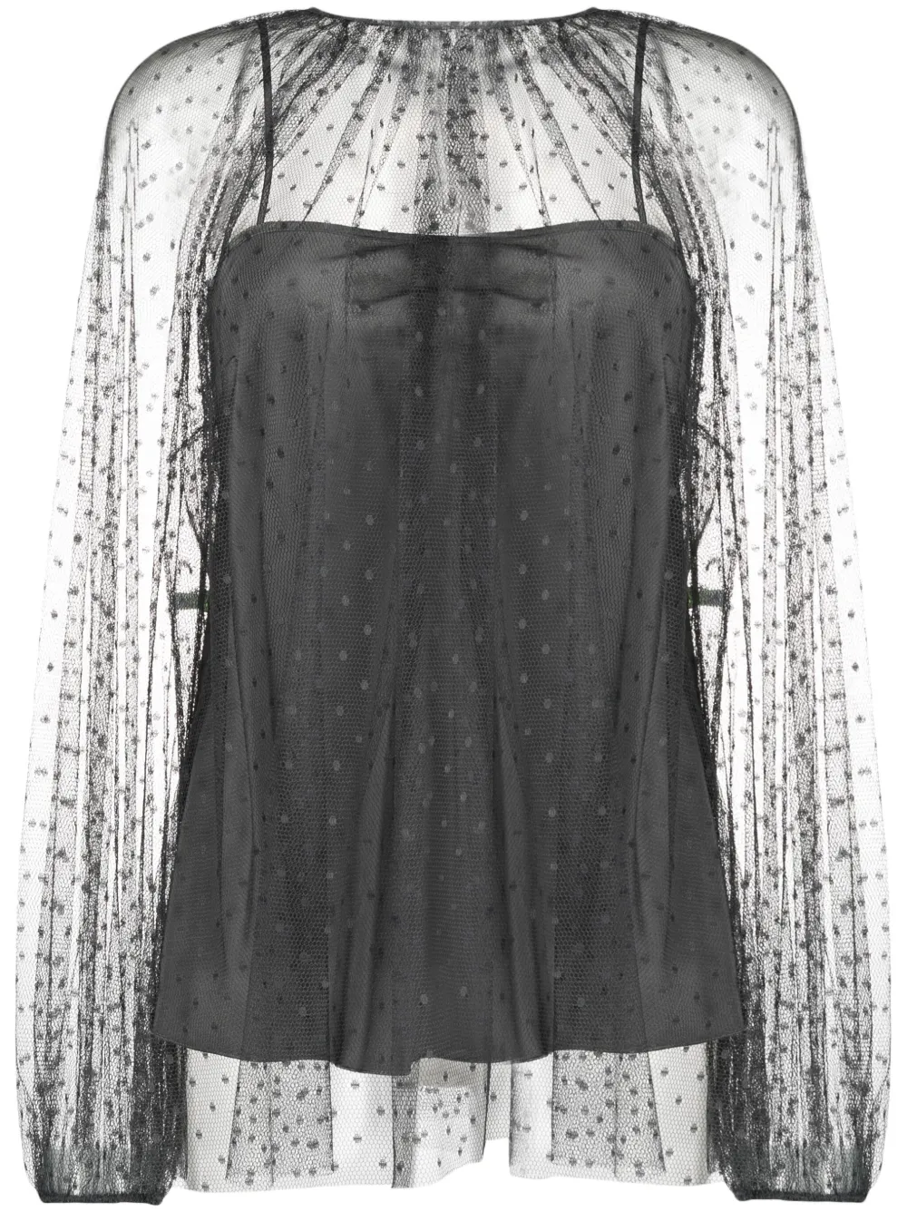 

Блузка в горох RED Valentino, серый