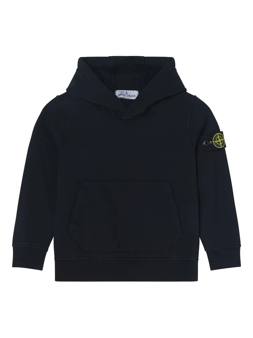 

Худи с нашивкой-логотипом Stone Island Junior, черный