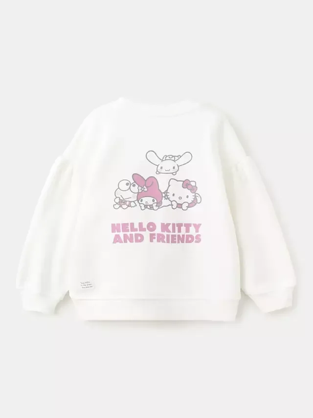 Детская толстовка Hello Kitty, кремового цвета Mango — фото 2