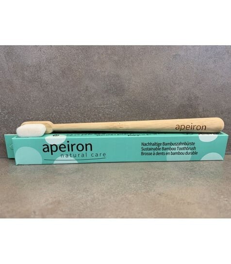 

Бамбуковая зубная щетка Finident с ультратонкой щетиной, Белый Apeiron