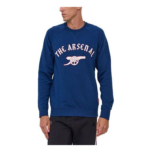 

Толстовка adidas Afc Gra Cr Swt Arsenal Soccer/Football Sports Printing Round Neck Pullover Blue, синий