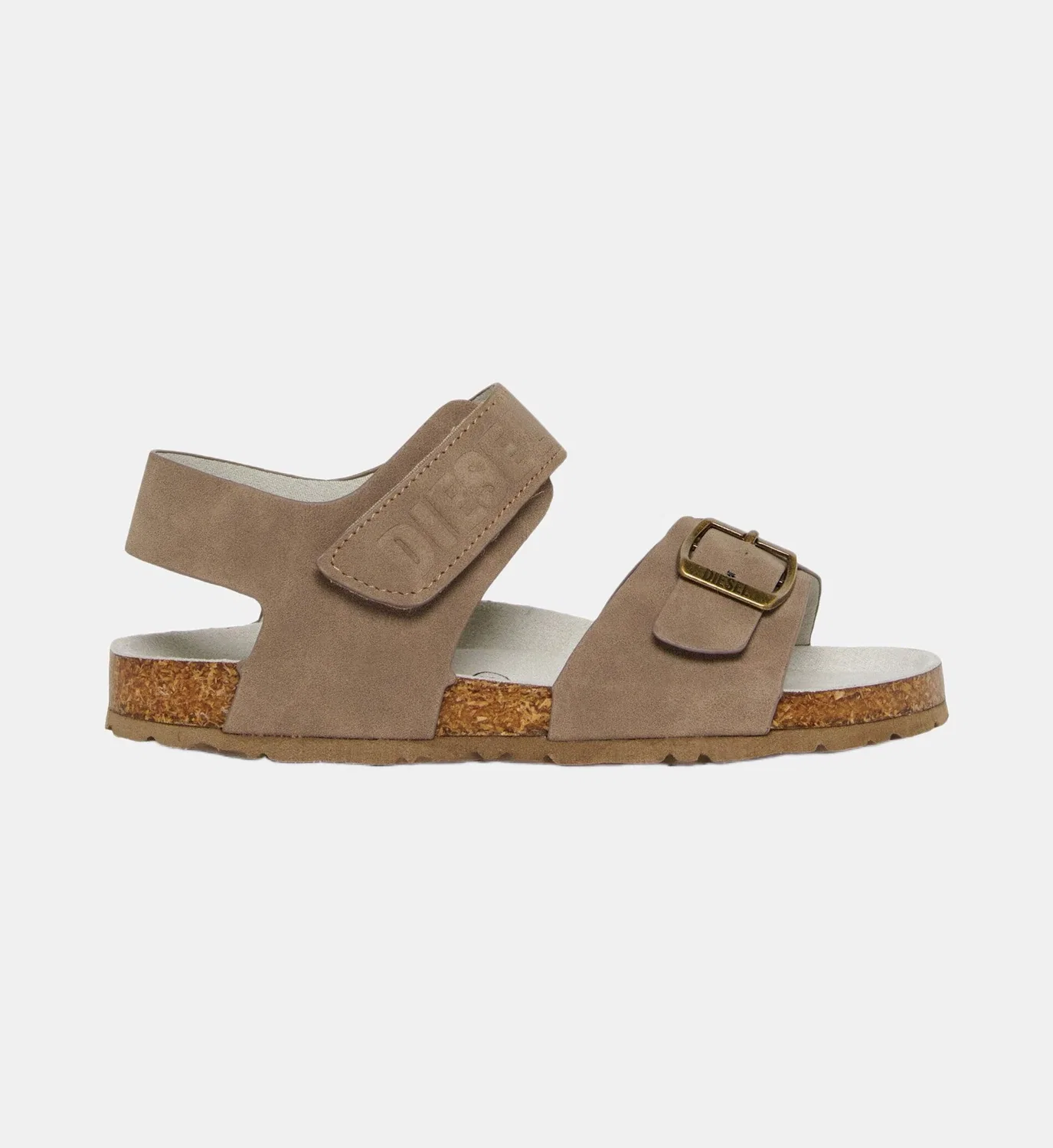 Сандалии с логотипом Diesel Kids, бежевый