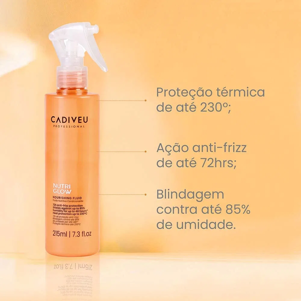 Питательный флюид для волос «Nutri Glow Fluid» от Cadiveu Cadiveu — фото 3