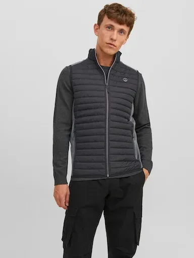 

Стеганый жилет Jack & Jones "JJEMULTI BODYWARMER COLLAR NOOS", черный