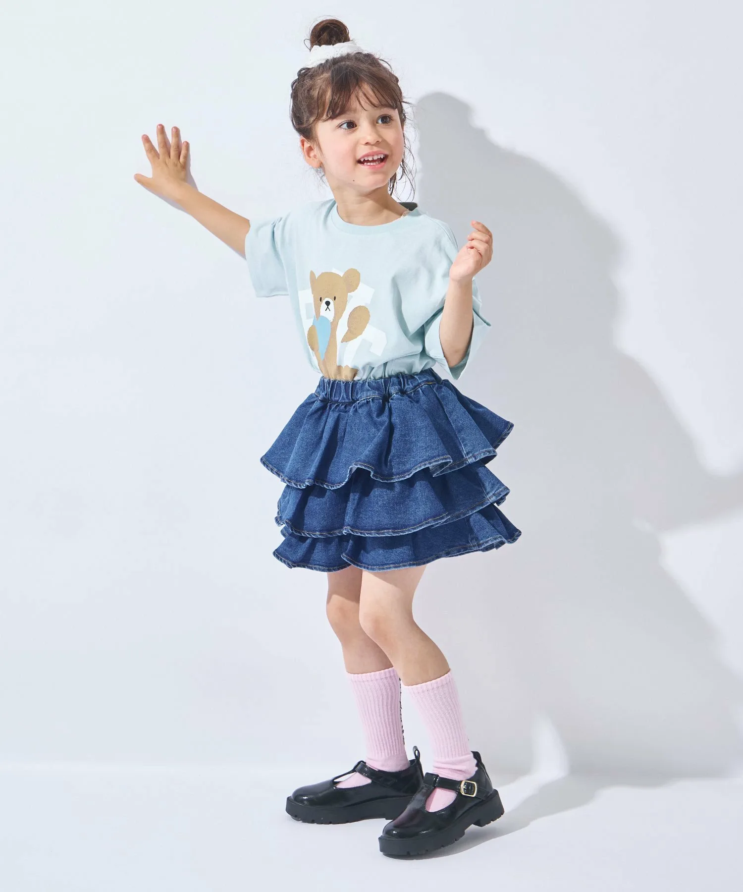 Футболка с животным принтом Ever Closet, E. Pastel Blue